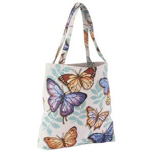Butterfly Garden Tapestry Tote Bag Travel Shopping Books Crafts Polycotton Gift